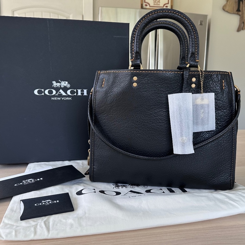 Coach 1941 FIRST GENERATION Black Rogue Bag With Lovk and Key ***NEW***